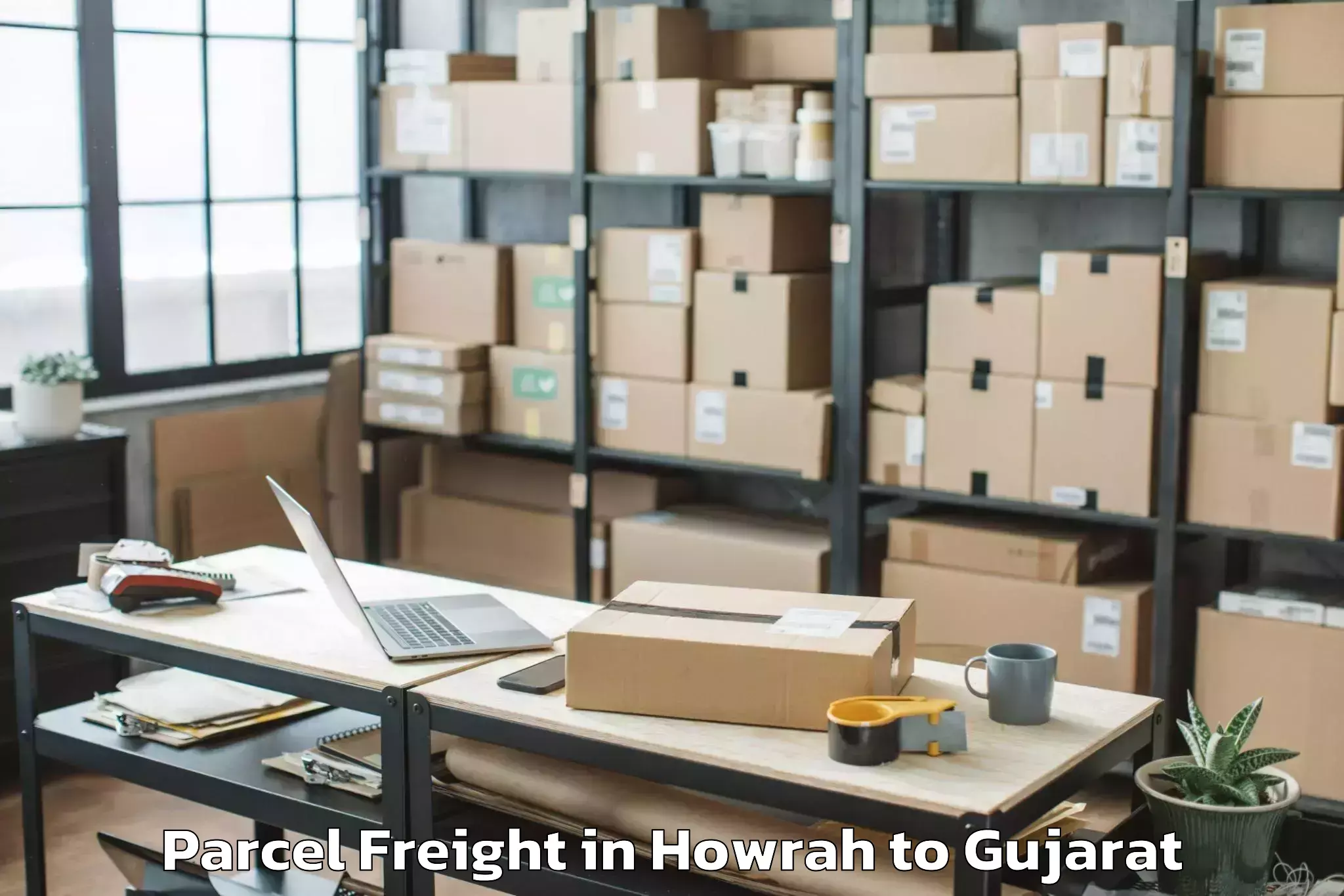 Leading Howrah to Vadodara Parcel Freight Provider